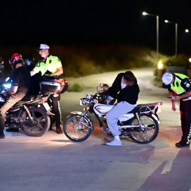 Edirne'de gece trafik uygulaması
