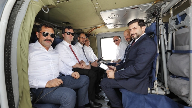 Hatay'da ihya ve inşa çalışmaları havadan incelendi