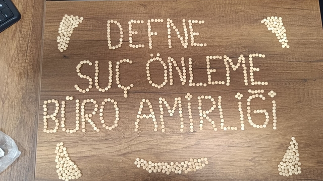 Defne'de 840 adet uyuşturucu hap ele geçirildi