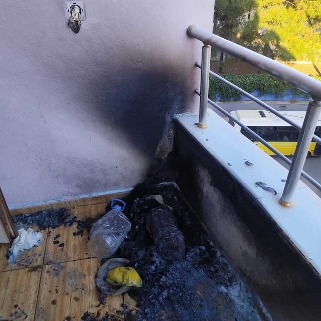 Siirt'te apartmanın 5. katında piknik tüpü patladı