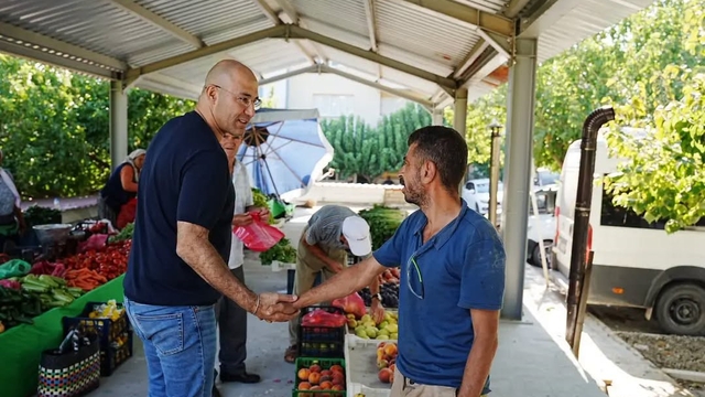 Germencik'te kapalı pazar yeri esnaf ve vatandaşların hizmetine sunuldu