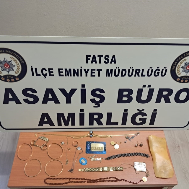 Ordu'da 1,2 milyon TL'lik altın hırsızlığı aydınlatıldı: 4 şüpheli yakaland...
