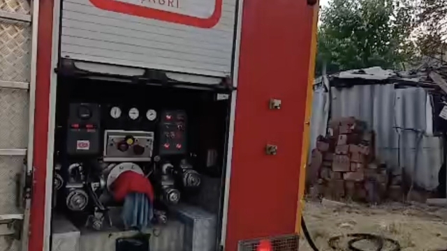 Bahçeli evde korkutan yangın