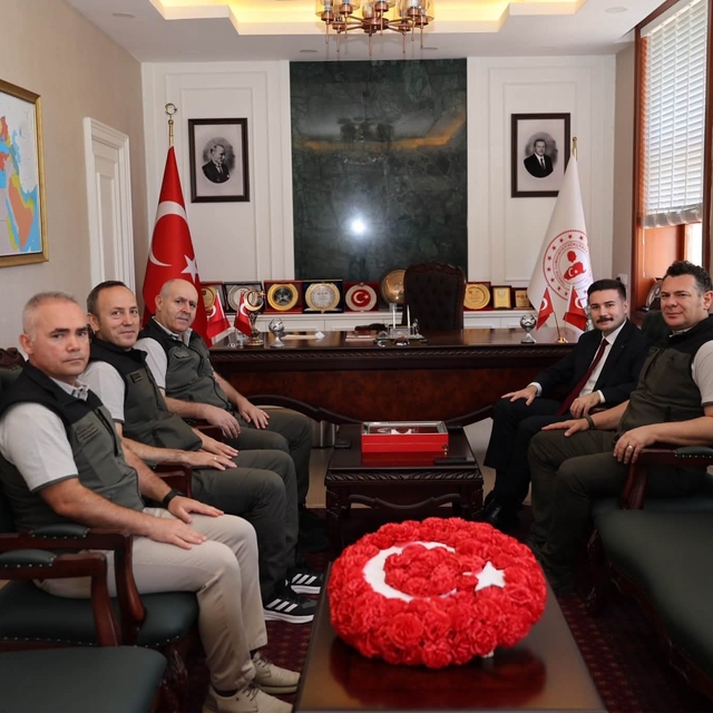 Gökçeada'da orman yangınlarıyla mücadele kapsamında yürütülen çalışmalar ma...