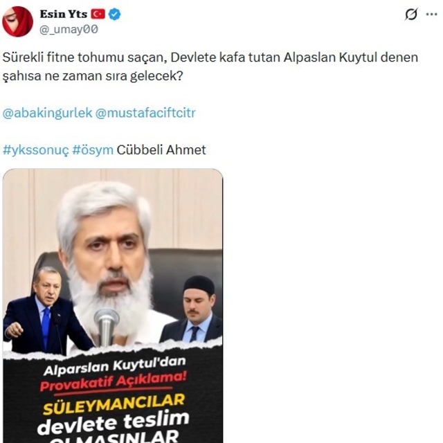Kuytul çiftinden skandal paylaşımlar
Semra Kuytul: "Hocamız rüyasında Hz. İ...