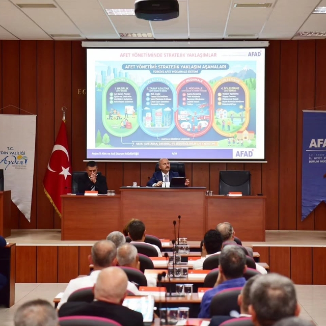 Aydın'da afetlere karşı tedbirler görüşüldü