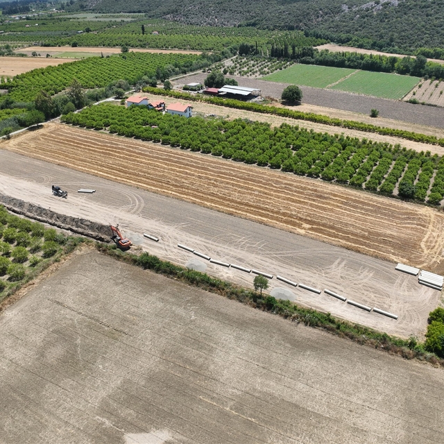 Dalaman ovası modern sulama sistemine geçiyor