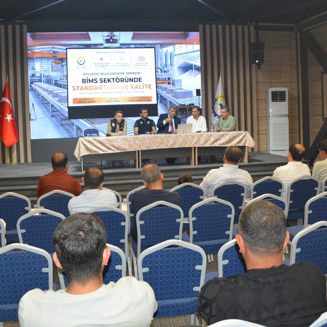 Tatvan'da bims sektörüne yönelik "Standartlar ve Kalite" semineri düzenlend...