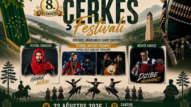 Samsun'da 8. Geleneksel Çerkes Festivali yapılacak