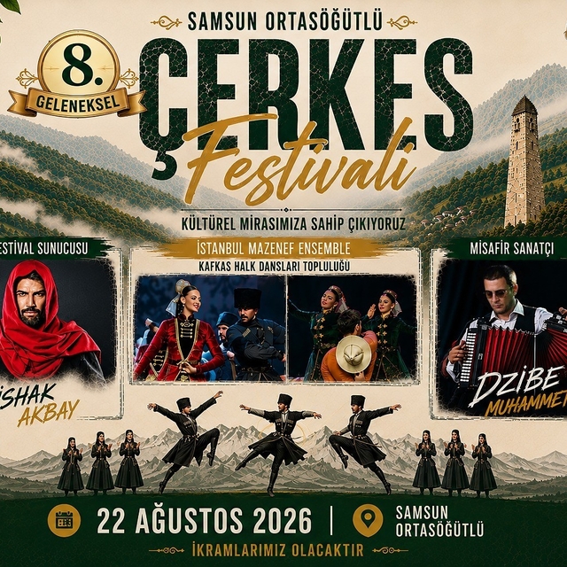 Samsun'da 8. Geleneksel Çerkes Festivali yapılacak