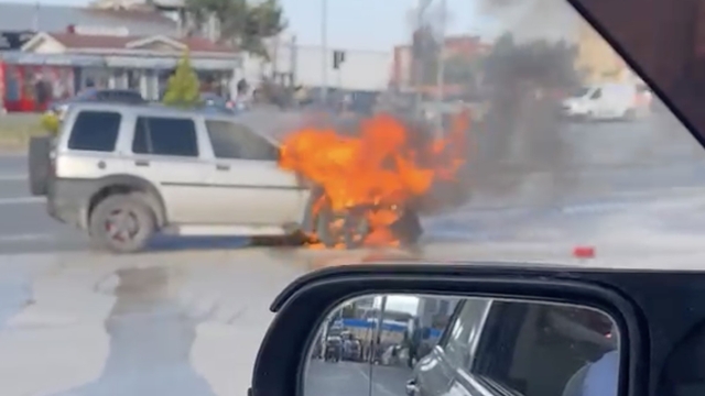 Kastamonu'da cipte çıkan yangını itfaiye söndürdü
