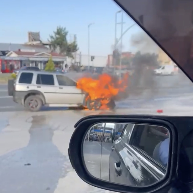 Kastamonu'da cipte çıkan yangını itfaiye söndürdü