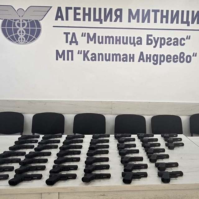 Sınır kapısında incir yüklü tırda 45 adet silah ele geçirildi