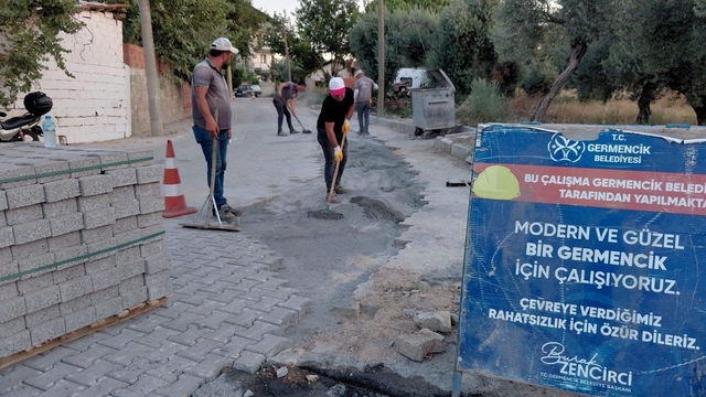 Germencik'te yol bakım ve onarım çalışmaları sürüyor