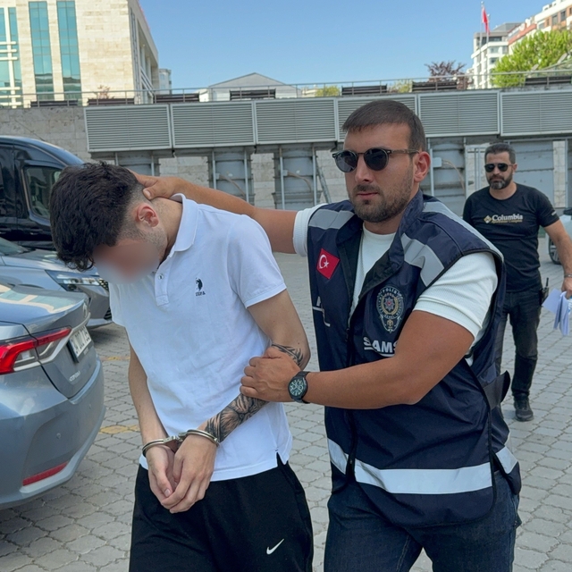 Samsun'da silahlı yaralama zanlısı adliyeye sevk edildi