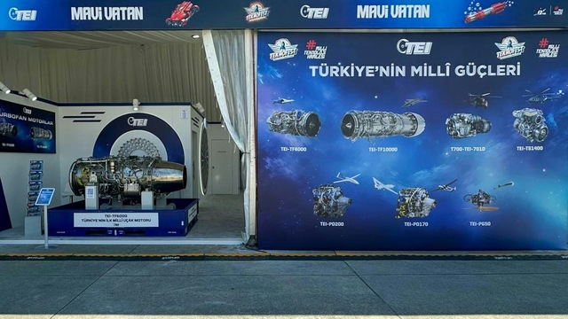 TEI, millî motorları ve üretim kabiliyetleriyle TEKNOFEST Mavi Vatan'da