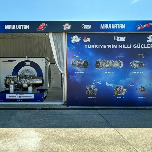 TEI, millî motorları ve üretim kabiliyetleriyle TEKNOFEST Mavi Vatan'da