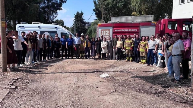 Defne İlçe Sağlık Müdürlüğü'nde yangın ve ilk müdahale eğitimi verildi