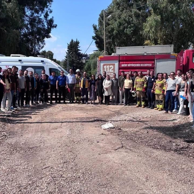 Defne İlçe Sağlık Müdürlüğü'nde yangın ve ilk müdahale eğitimi verildi