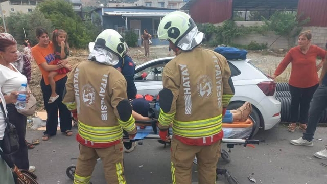 Samandağ'da trafik kazası:1 yaralı