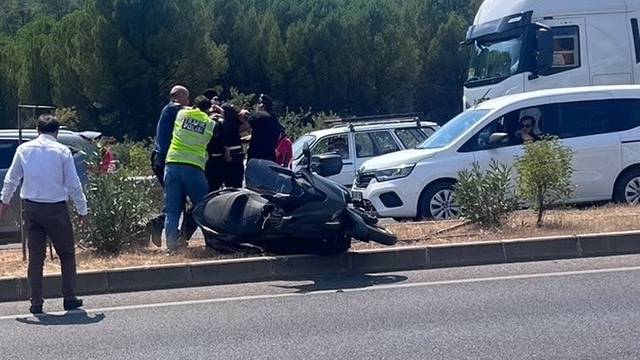 Narkotik denetiminden kaçan motosikletli kıskıvrak yakalandı