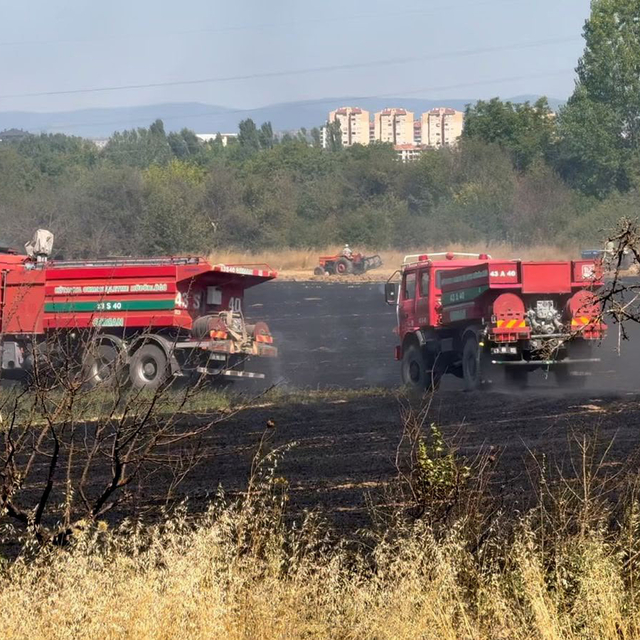 Kütahya'da anız yangını kontrol altına alındı