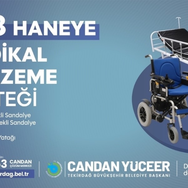 Tekirdağ'da 598 haneye medikal destek