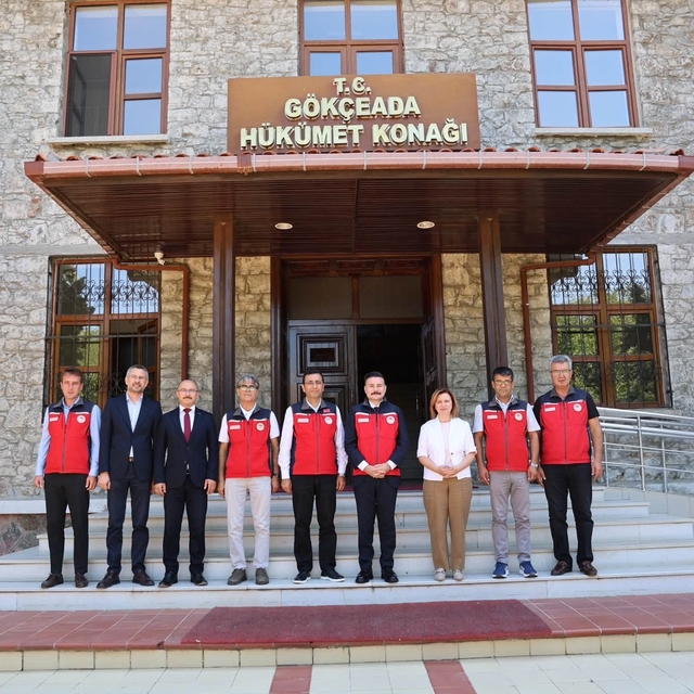 Çanakkale Tarım ve Orman Bakanlığı teşkilatından Kaymakam Acar'a ziyaret