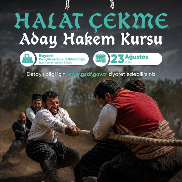 Halat Çekme Aday Hakem Kursu Kayseri'de düzenlenecek