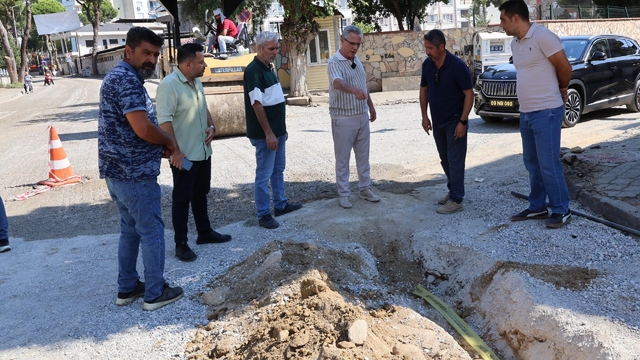 Nazilli Belediye Başkanı Tetik, yol çalışmalarını yerinde inceledi