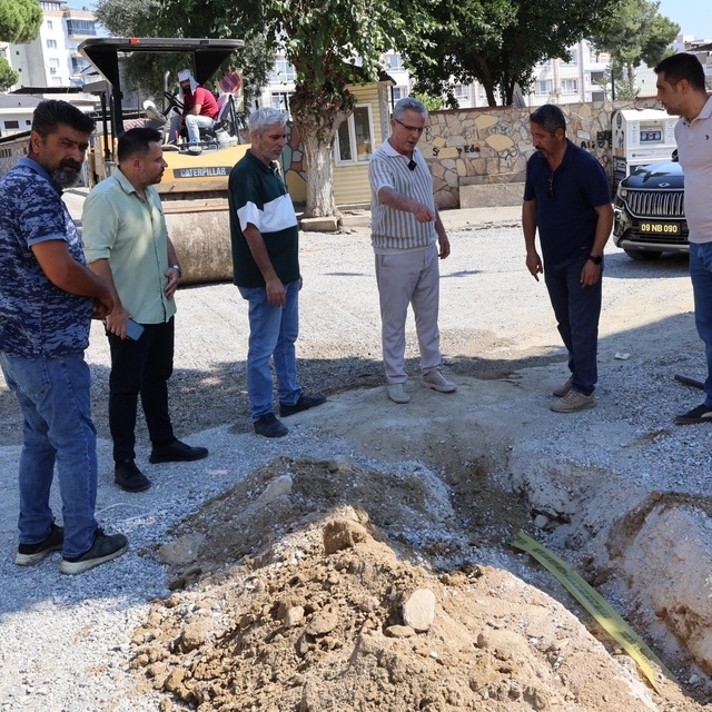 Nazilli Belediye Başkanı Tetik, yol çalışmalarını yerinde inceledi