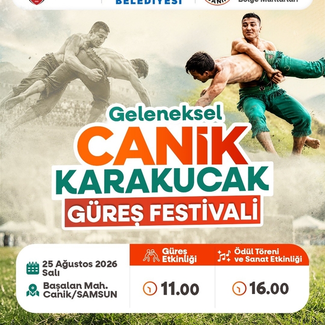 Canik Karakucak Güreş Festivali başlıyor