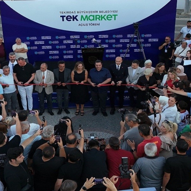 Belediyenin market projesinin 8'inci şubesi Marmaraereğlisi'nde açıldı