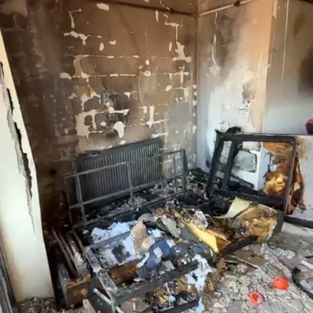 Karabük'te apartman dairesinde yangın