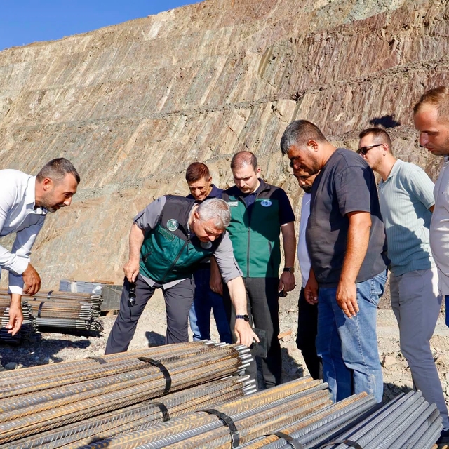 DSİ Bölge Müdürü Yavuz, Erzincan Ballı Barajı ve Sulama Şantiyesini inceled...