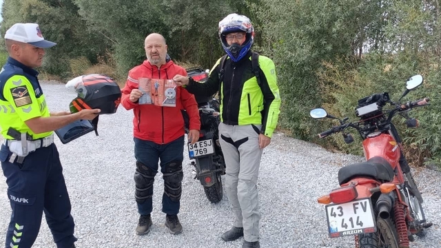 Kütahya'da motosiklet ve motorlu bisiklet sürücülerine yönelik özel denetim