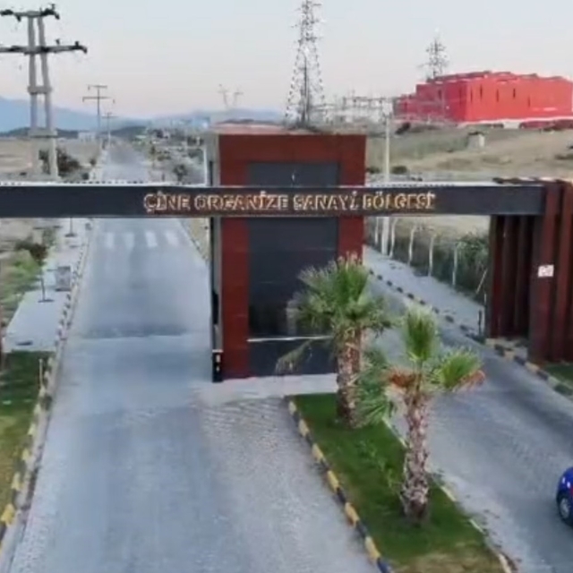 Çine OSB'de 24 saat drone destekli devriye