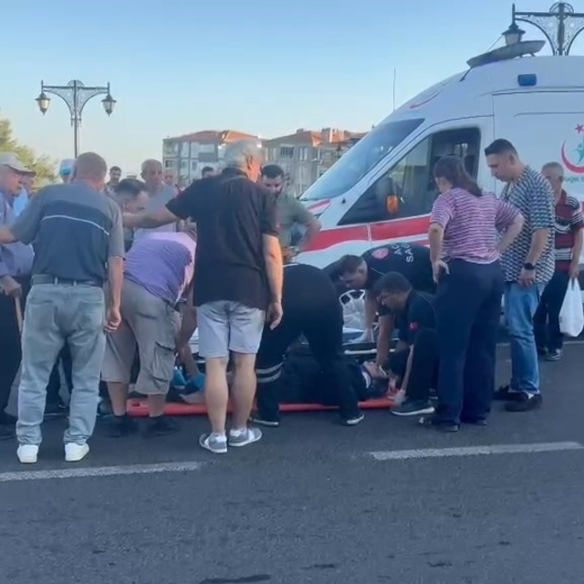 Tekirdağ'da otomobil yayalara çarptı: 2 kadın yaralandı
