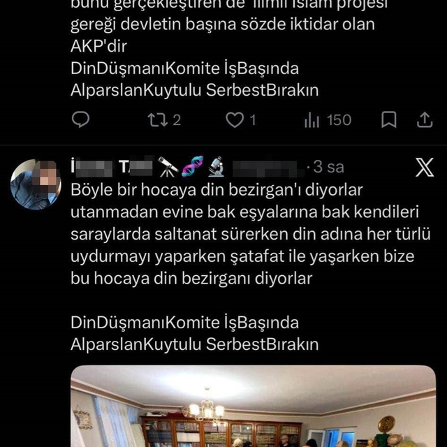"Alparslan Kuytul Suç Örgütü" operasyonuyla ilgili provokatif paylaşım yapa...