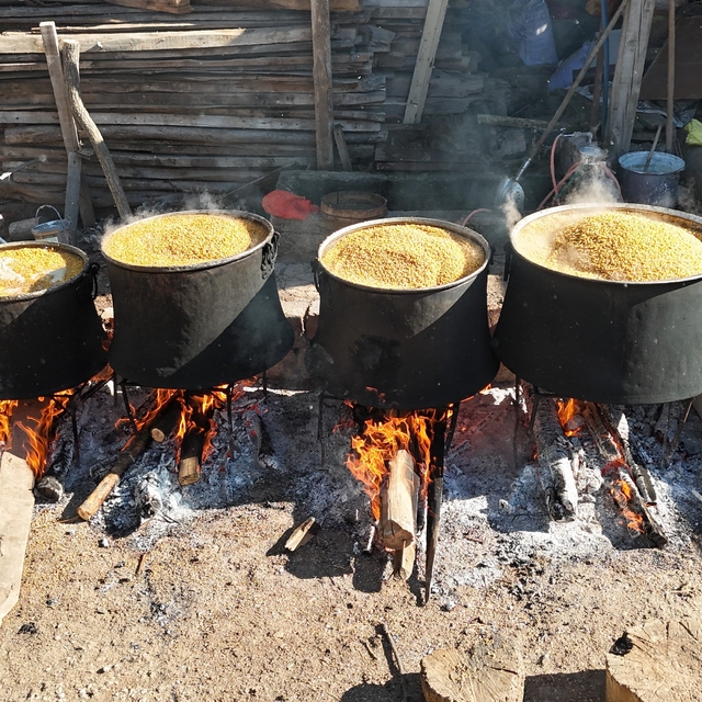 Anadolu sofralarının vazgeçilmezi bulgur için kazanlar kaynamaya başladı