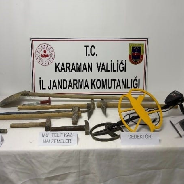 Karaman'da tarihi eser ve uyuşturucu ele geçirildi: Aranan 7 kişi tutukland...