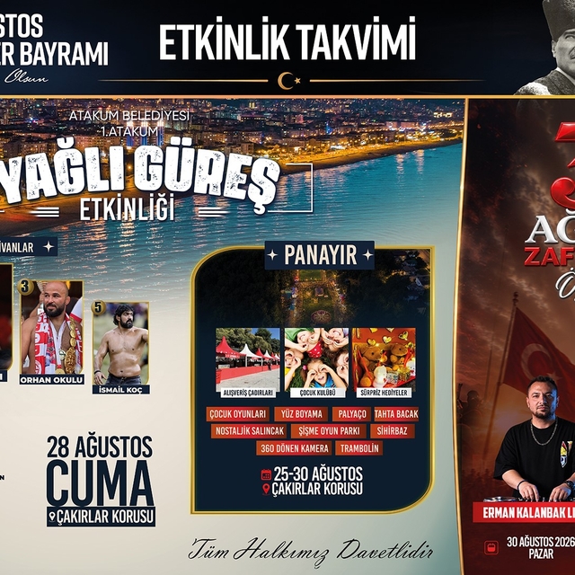 Atakum'da 30 Ağustos coşkusu günler öncesinden başlayacak