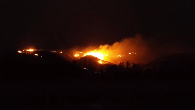 Çorum'da 4 ayrı noktada anız yangını