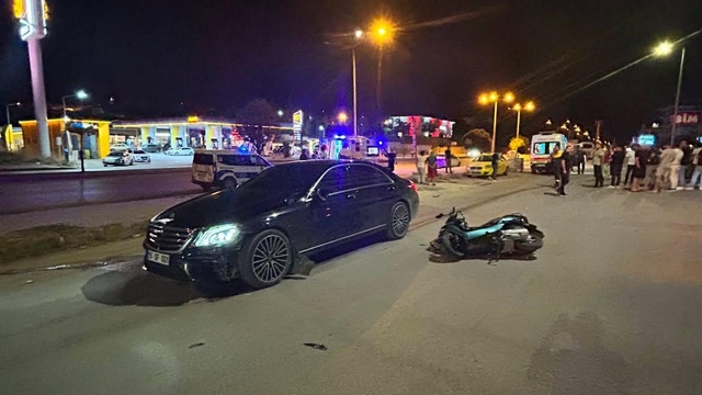 Burdur'da otomobil ile motosiklet çarpıştı: 2 yaralı