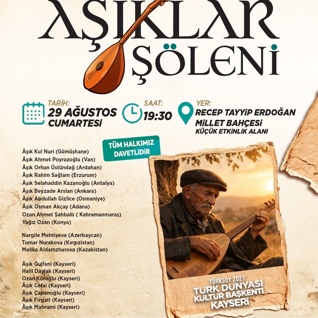 Büyükşehir ile Türk dünyasının aşık geleneği buluşuyor