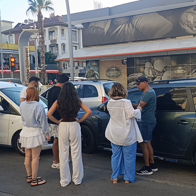 Manavgat'ta zincirleme kaza