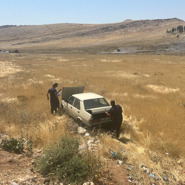 Mardin'de yol kenarına devrilen otomobil sürücüsü yaralandı