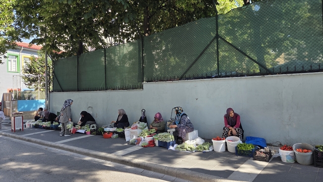 Boyu küçüldükçe fiyatı artıyor
Kadınların kaldırım üstünde kurdukları bamya pazarı, gelir kapısı oluyor