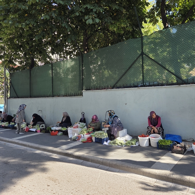 Boyu küçüldükçe fiyatı artıyor
Kadınların kaldırım üstünde kurdukları bamya...