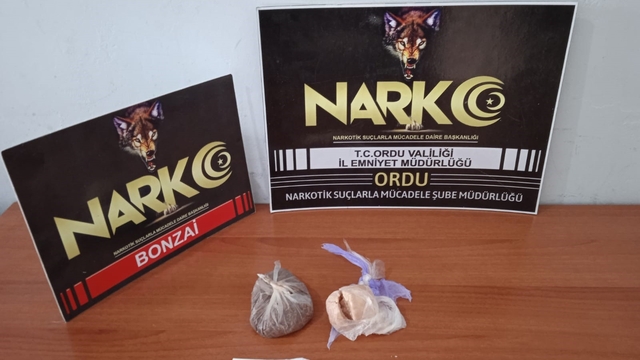 Ordu'da uyuşturucu madde ile yakalanan şüpheli tutuklandı